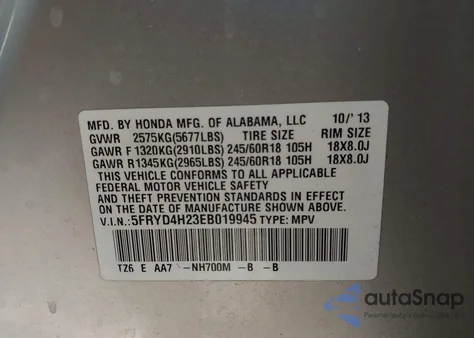 2014 Acura Mdx z USA, uszkodzony, nr VIN 5FRYD4H23EB019945